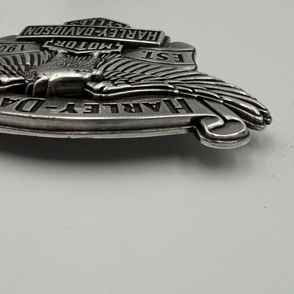 Harley-Davidson 2008 Eagle Bar & Shield Belt Buckle Silver 99401-09VM Biker Mens